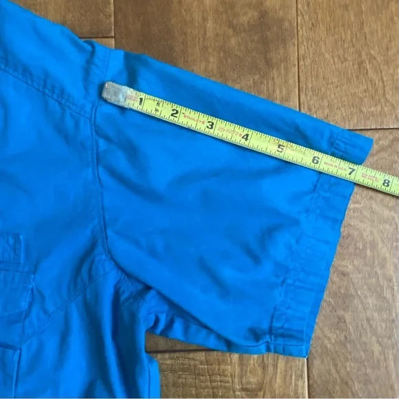 Columbia Blue Casual Button Down Shirt - Picture 13 of 16